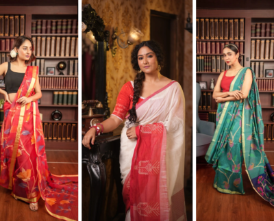 Dhakai Jamdani Sarees